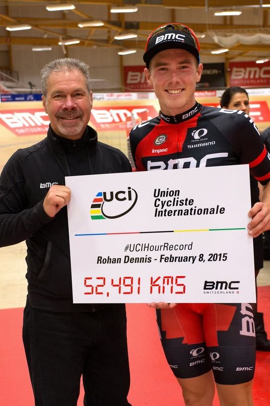 Rohan Dennis (BMC) and team manager Jim Ochowicz