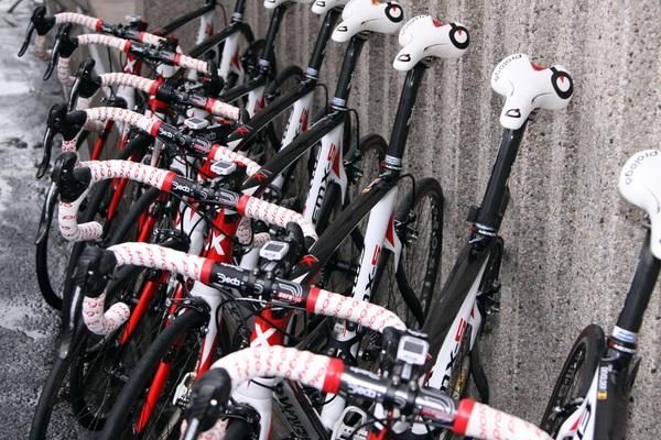 The bikes are lined up and ready for the classics