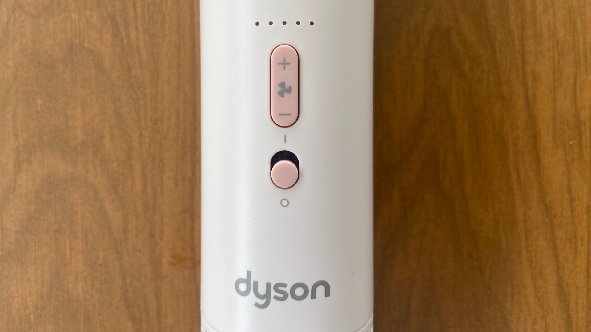 The Dyson HushJet Mini Cool Fan controls