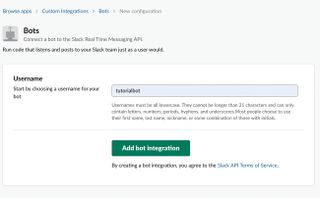 Create a custom Slack bot: Slack setup
