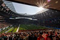 LONDON, ENGLAND - OCTOBER 12: A general view during the NFL 2025 game between Denver Broncos and New York Jets at Tottenham Hotspur Stadium on October 12, 2025 in London, England."" (Photo by Justin Setterfield/Getty Images)