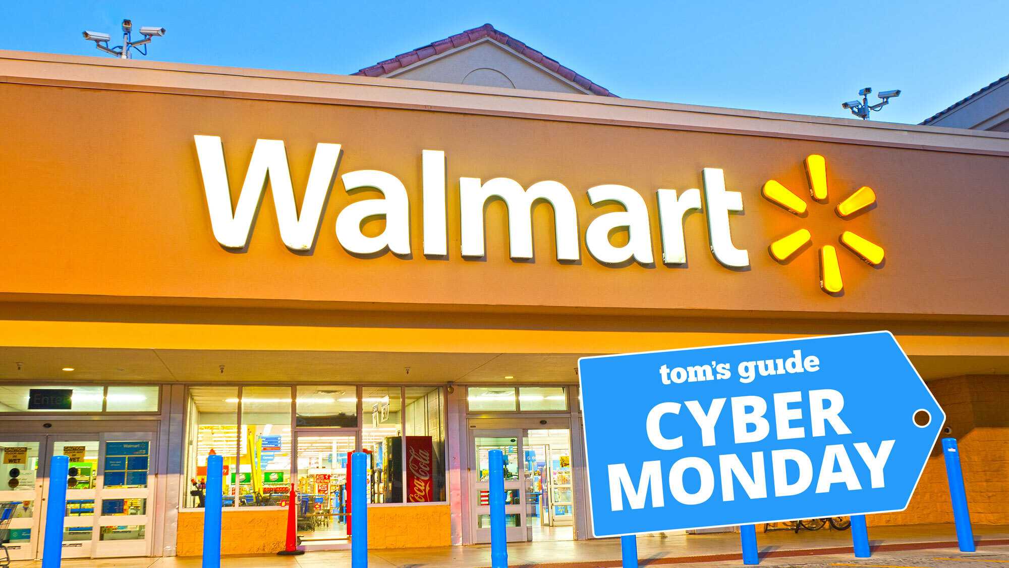 Walmart storefront with Tom's Guide Cyber Monday logo