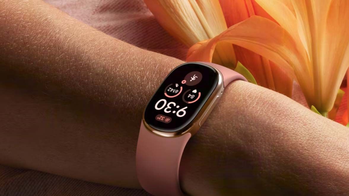 Google Fitbit Edge on wrist