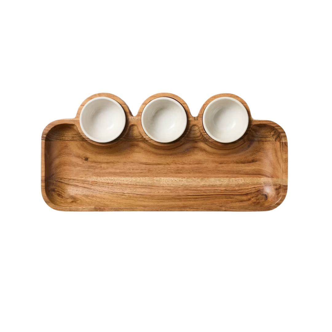 Wooden Dip Platter - Hearth U0026#38; Handu0026#8482; With Magnolia