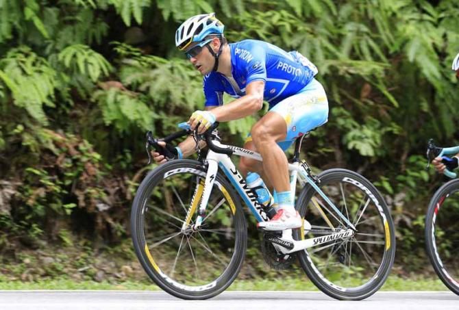 Andrea Guardini (Astana) leads the points classification