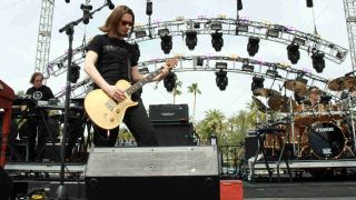 Porcupine Tree’s Steven Wilson onstage at the Coachella festival in 2010