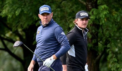 Westwood and Pepperell wait on the tee box