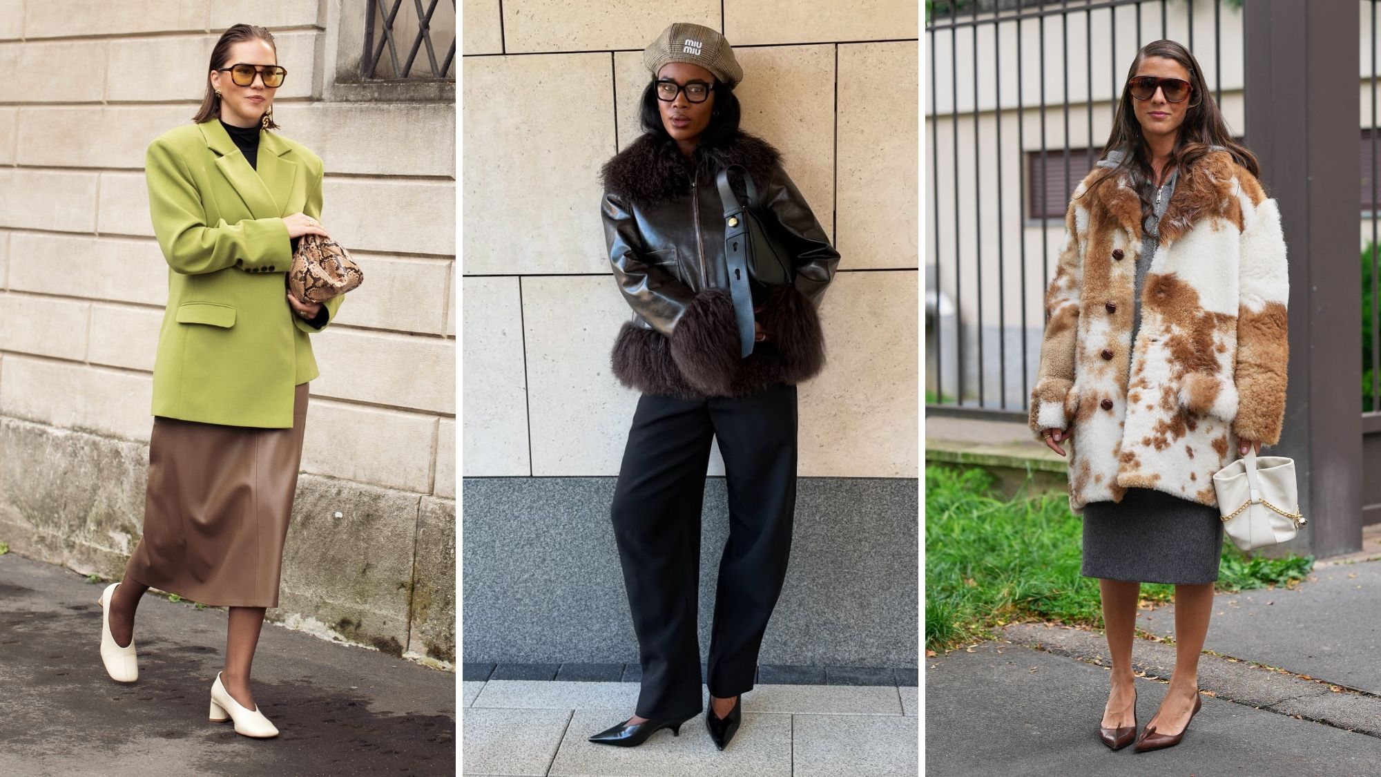 three women wearing everyday heels