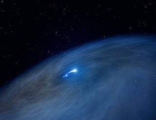 Gas Surrounding Wolf-Rayet Star