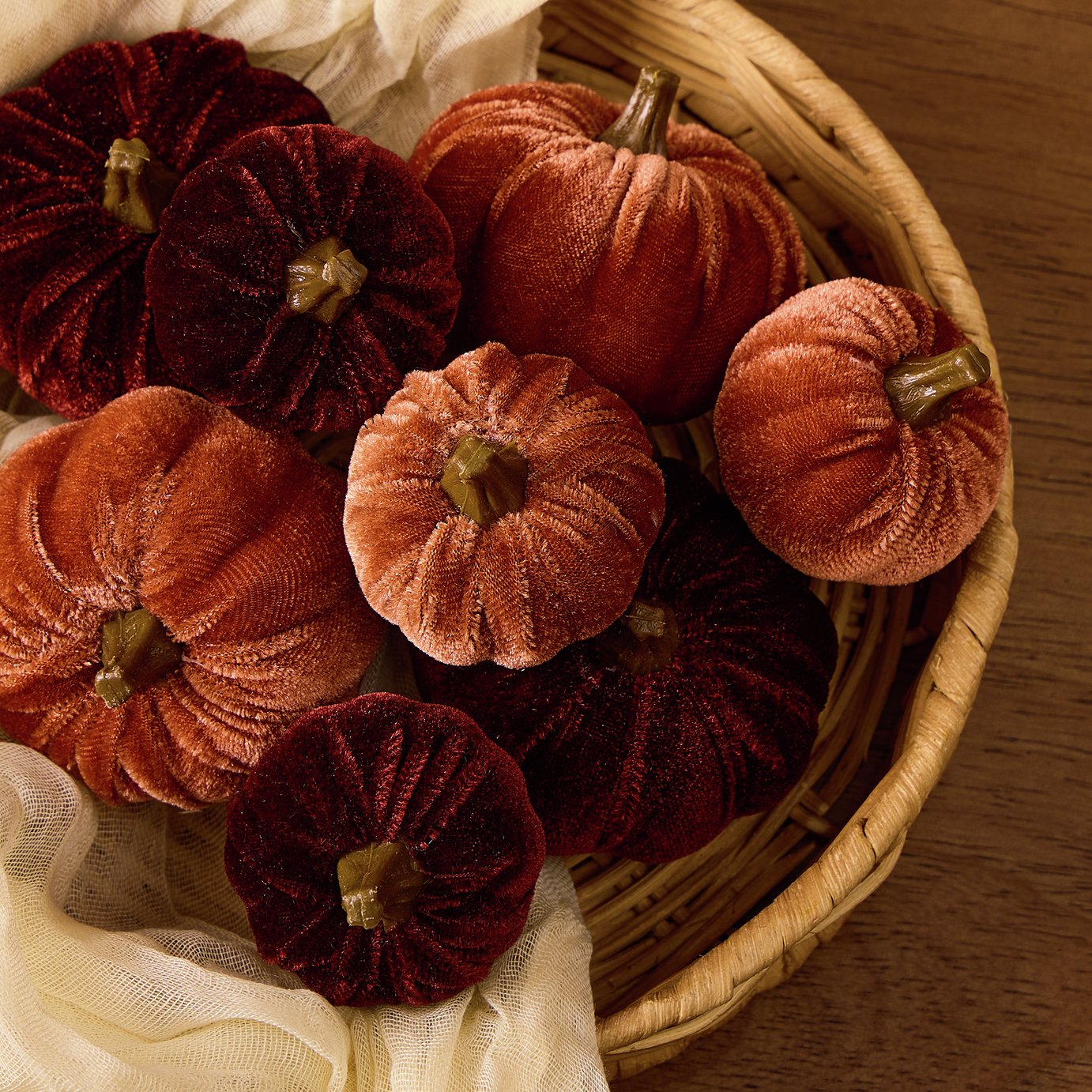 Argos Home Velvet Pumpkin Vase Fillers