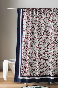 Anthropologie Cherry Cotton Shower Curtain