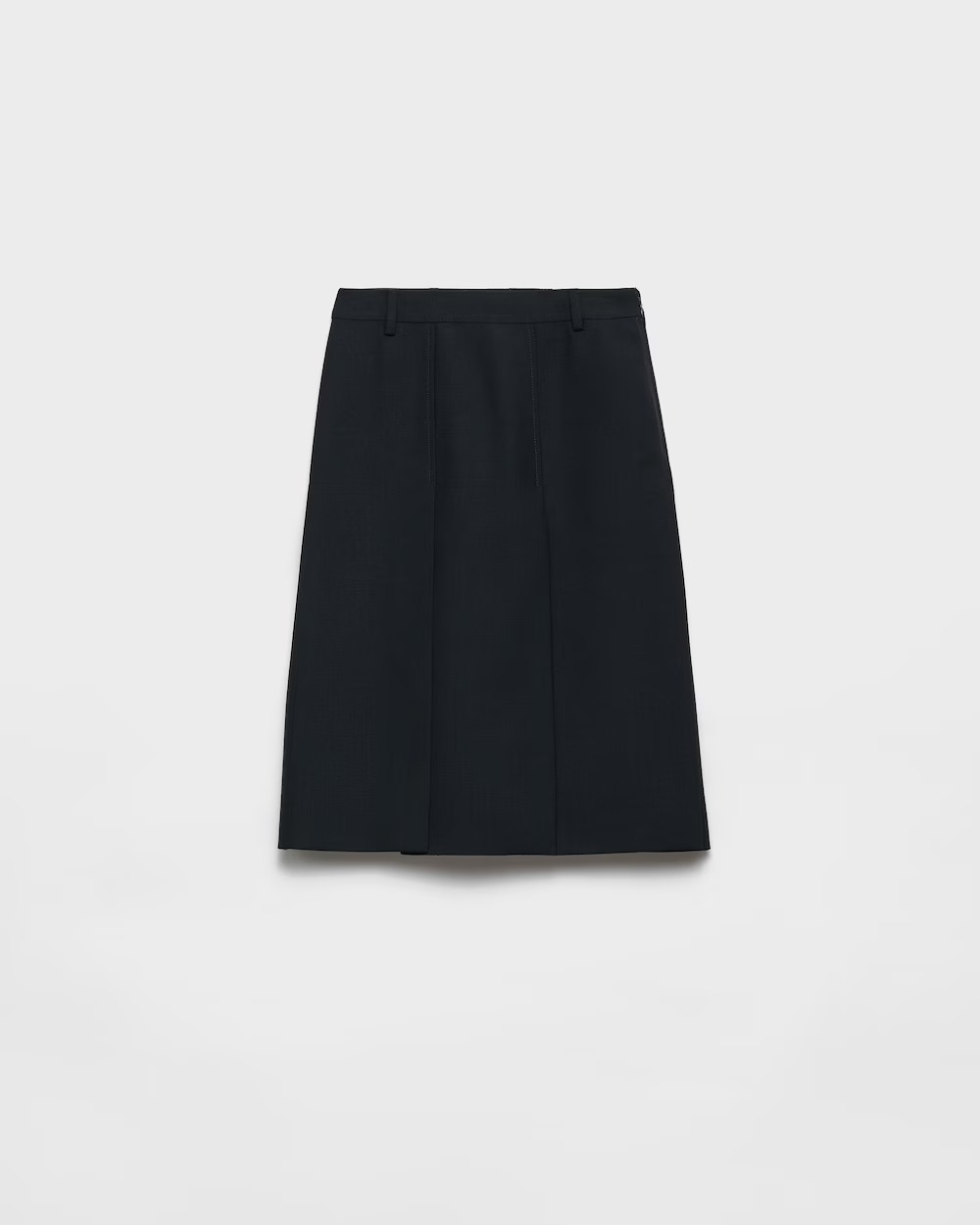 prada, Wool Hopsack Skirt