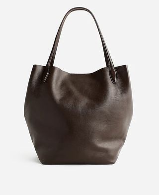 MW, The Oversized Shopper Tote in Soft Grain Leather