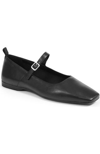 Black Mary Jane Flats