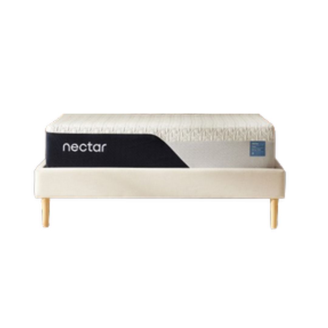 Nectar Classic Memory Foam mattress on a white bed base.