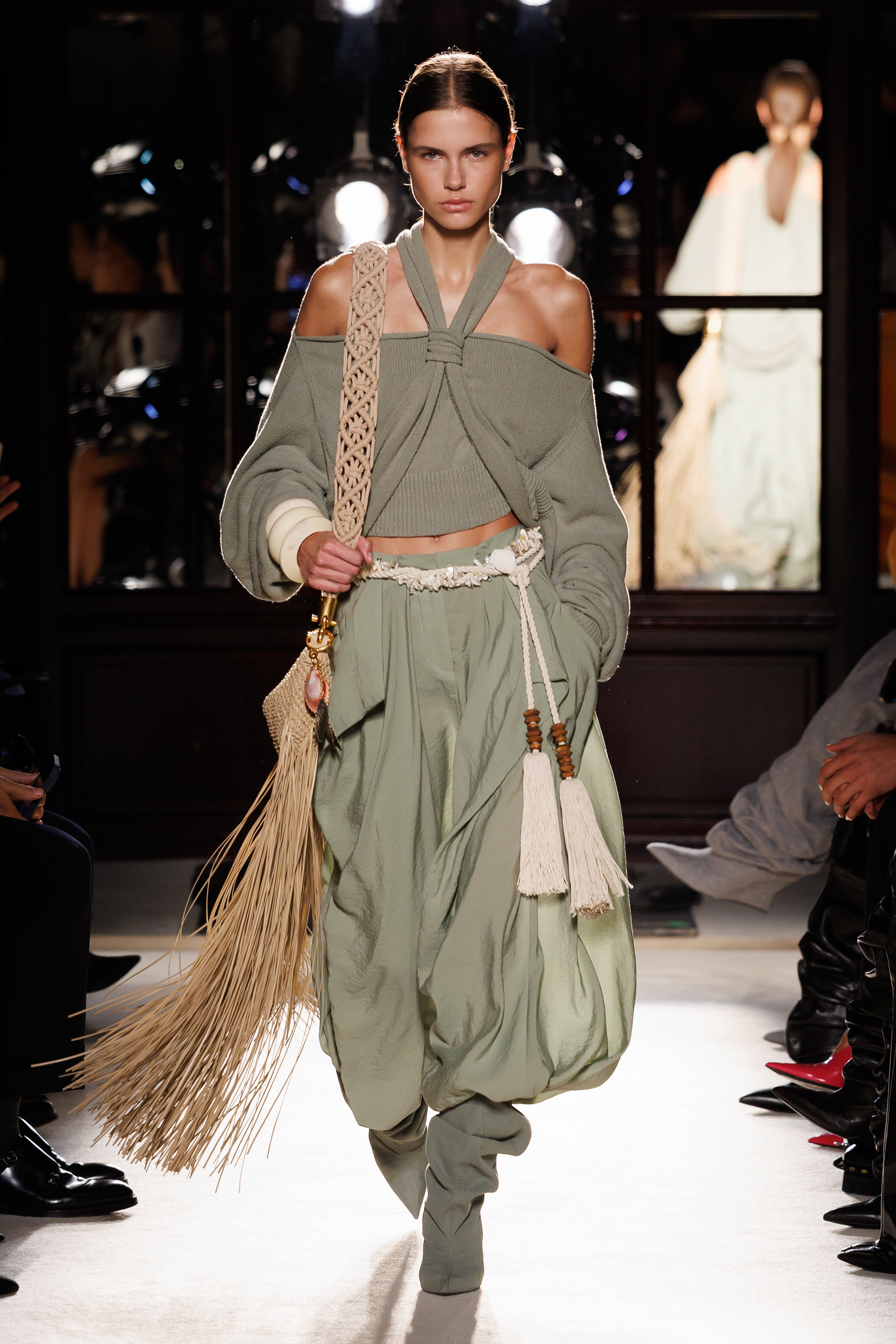 Model walking in the Balmain spring/summer 2026 runway show.
