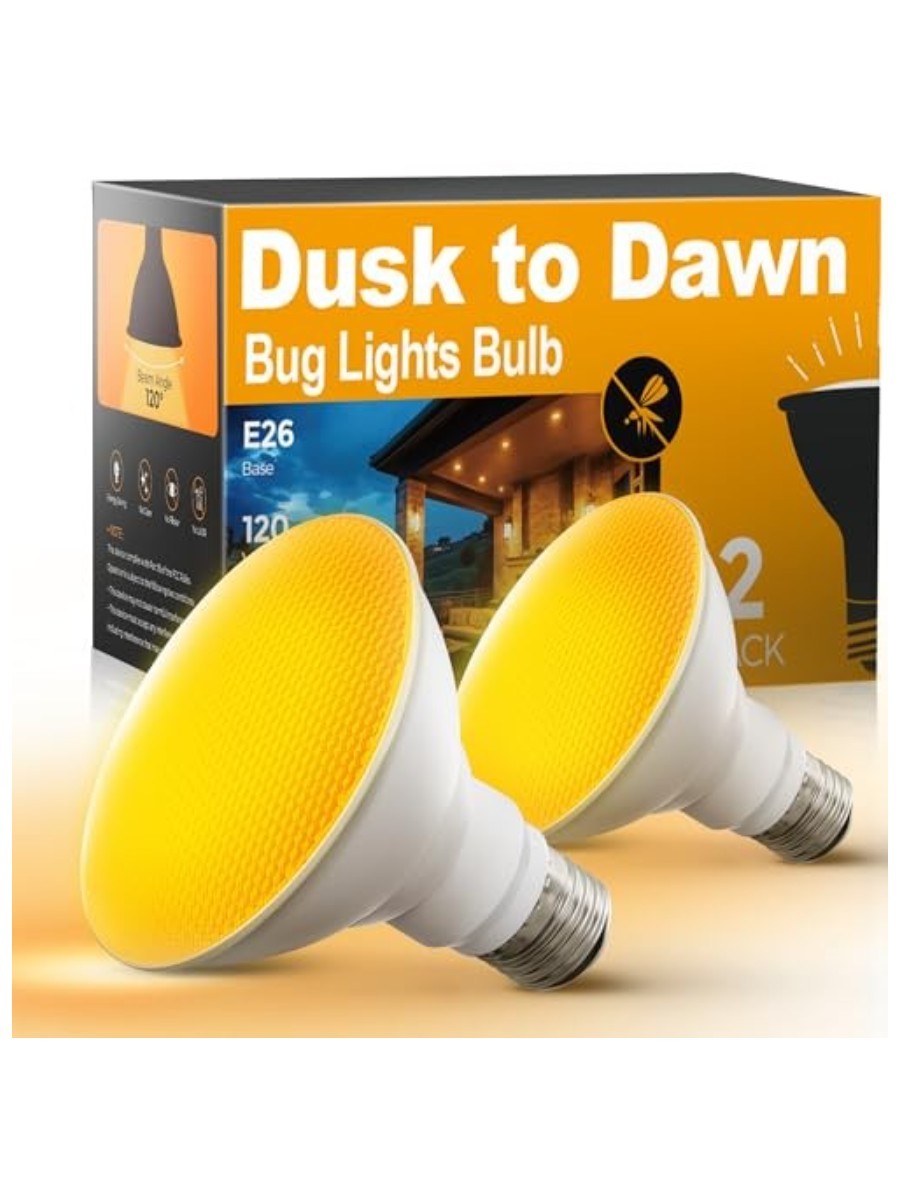 L LOHAS LED, LED Yellow Flood Light Bulb 2-Pack