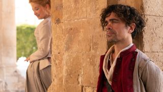 Haley Bennett and Peter Dinklage in 'Cyrano'.