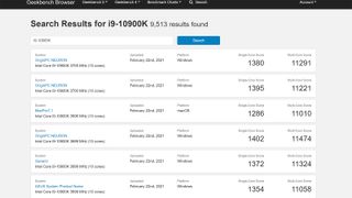 Intel Core i9-10900K Benchmarks