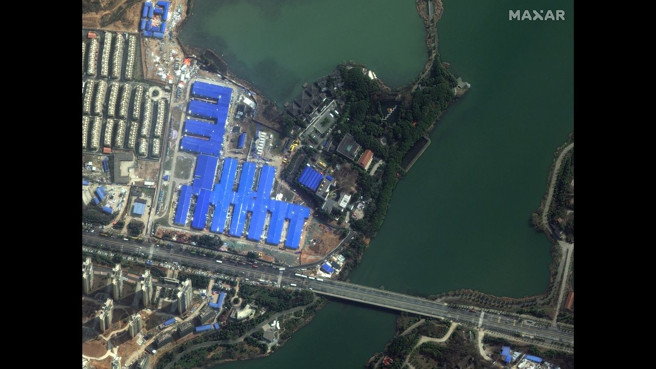Huoshenshan Hospital's pop-up facility in Wuhan, China, on Feb. 21, 2020.