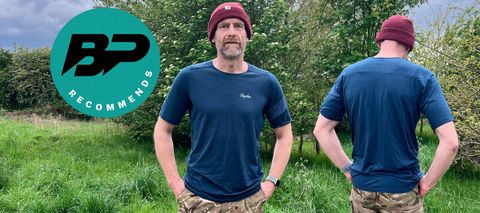 Rapha Trail Merino T-shirts back and front views