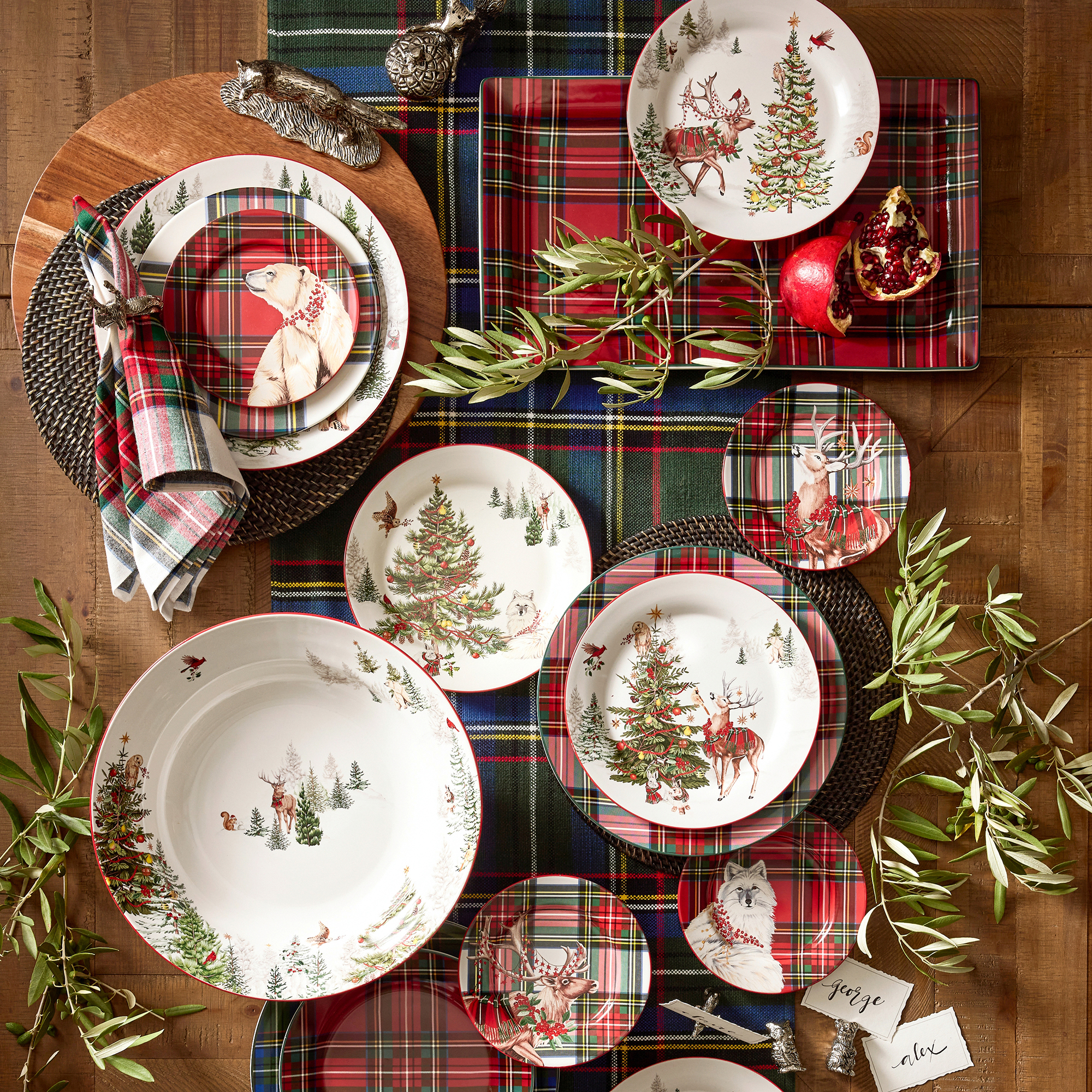 Pottery Barn Christmas tablescape 
