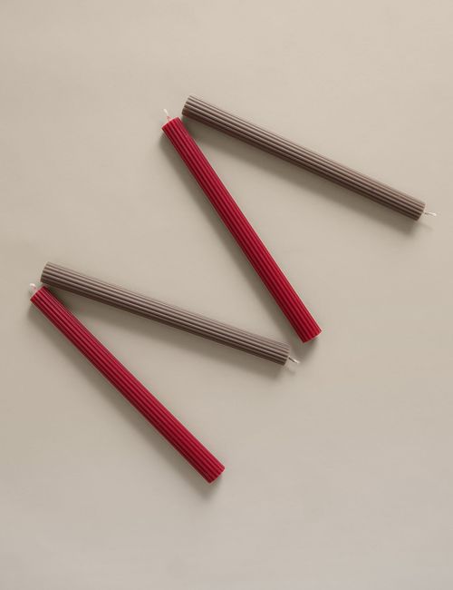 Festive Dinner Candles, Set of 4 