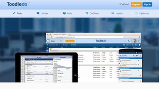Website screenshot for Toodledo