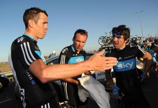 Mat Hayman, Russell Downing and Jeremy Hunt, Tour of Oman 2011, stage one