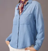 Cloth &amp; Stone Chambray Buttondown, £80 | Anthropologie