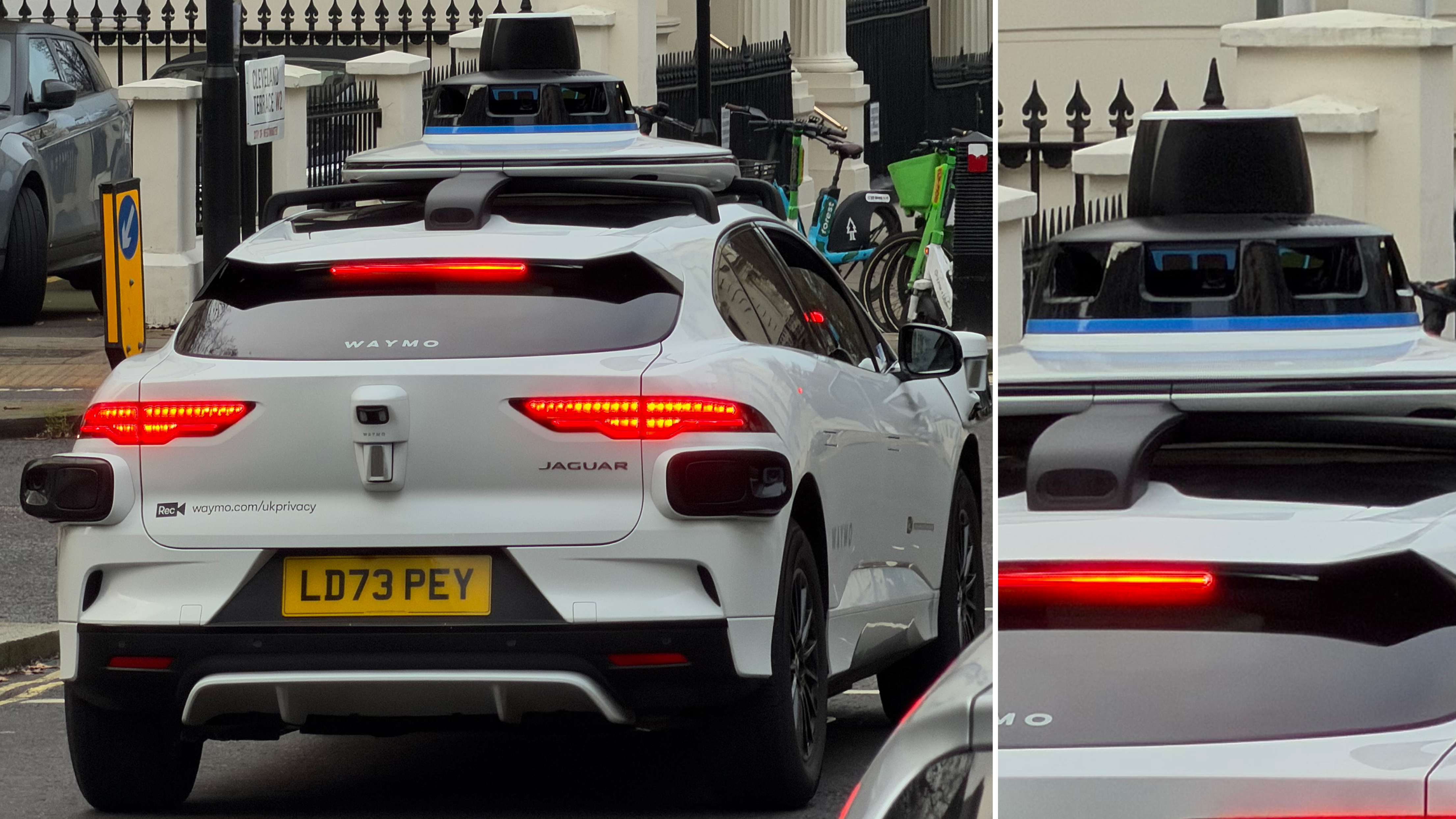 Waymo car in London