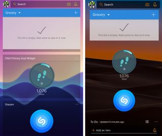 Microsoft Launcher Feed Old v.s New