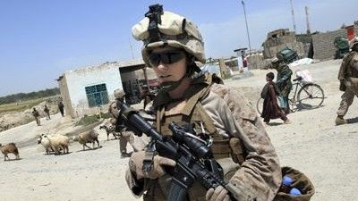 Woman soldier in Afghanistan