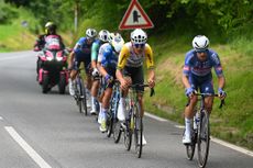 Luke Plapp struggles with digestive problems while in the breakaway on stage 19 at the Giro d'Italia