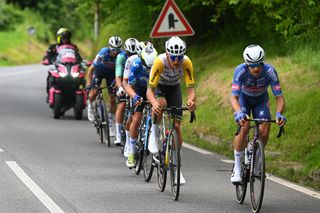 Luke Plapp struggles with digestive problems while in the breakaway on stage 19 at the Giro d'Italia