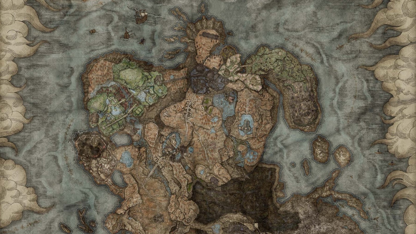 Elden Ring DLC Full Interactive Map Of Shadow Of The Erdtree Windows 