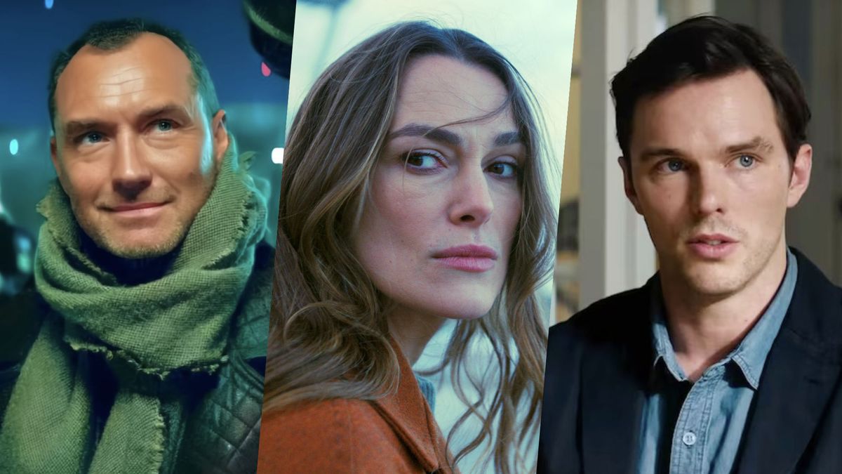 Jude Law in Star Wars: Skeleton Crew; Keira Knightley in Black Doves; Nicholas Hoult in Juror No. 2