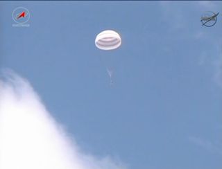 Soyuz space capsule lands with Space Station's Expedition 31 crew on July 1, 2012