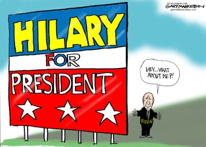 
Political cartoon U.S. Hillary Clinton Joe Biden