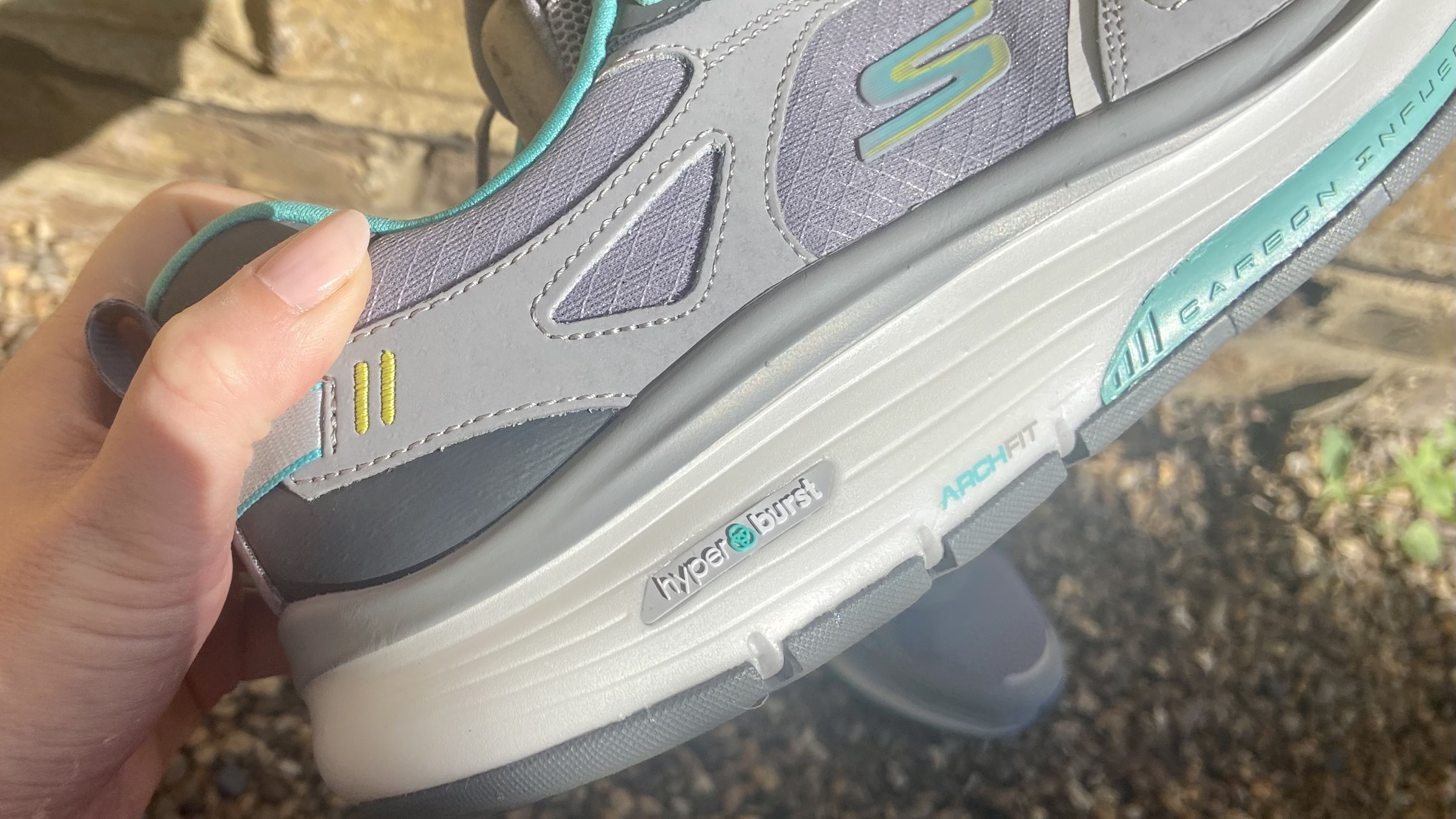 a photo of the midsole of the Skechers Go Walk Workout Walker