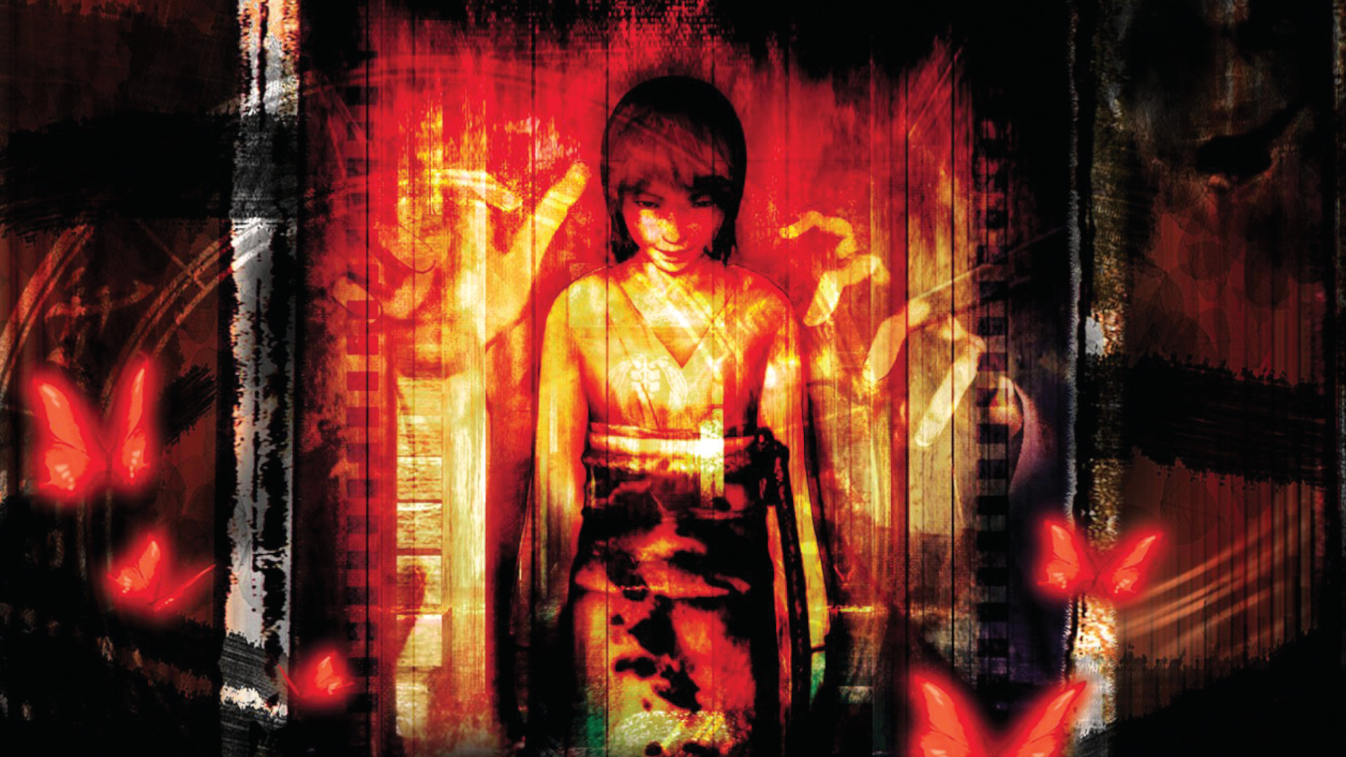 The key art for Fatal Frame 2: Crimson Butterfly, showing a ghostly girl in front of a shrine, as a thumbnail