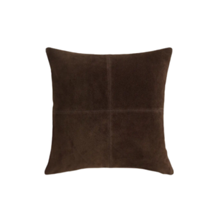 Pieced Suede Pillow Cover