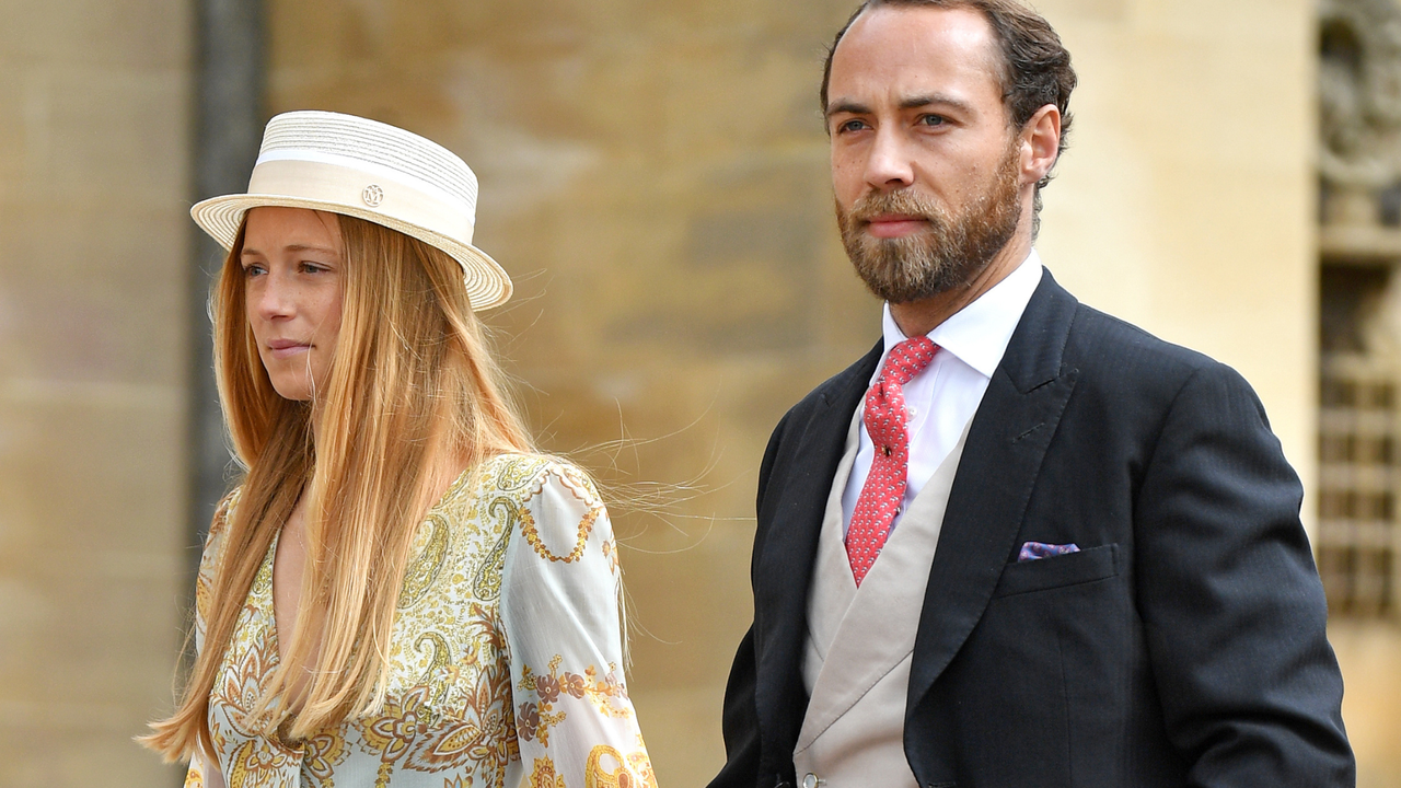 Alizee Thevenet and James Middleton attend the wedding of Lady Gabriella Windsor and Thomas Kingston at St George&#039;s Chapel on May 18, 2019 in Windsor, England.