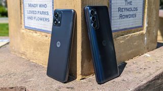 The Moto G Stylus 5G (2023) and (2022) side by side