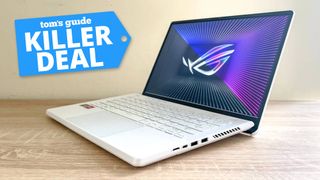Asus ROG Zephyrus gaming laptop with a Tom's Guide deal tag