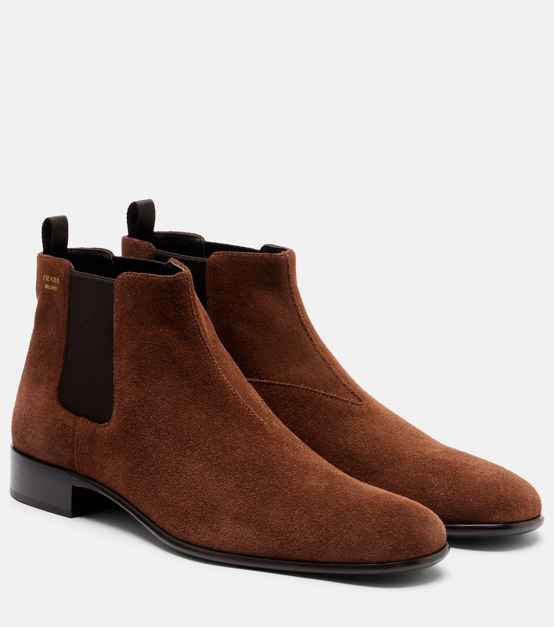 Prada, Suede Chelsea Boots