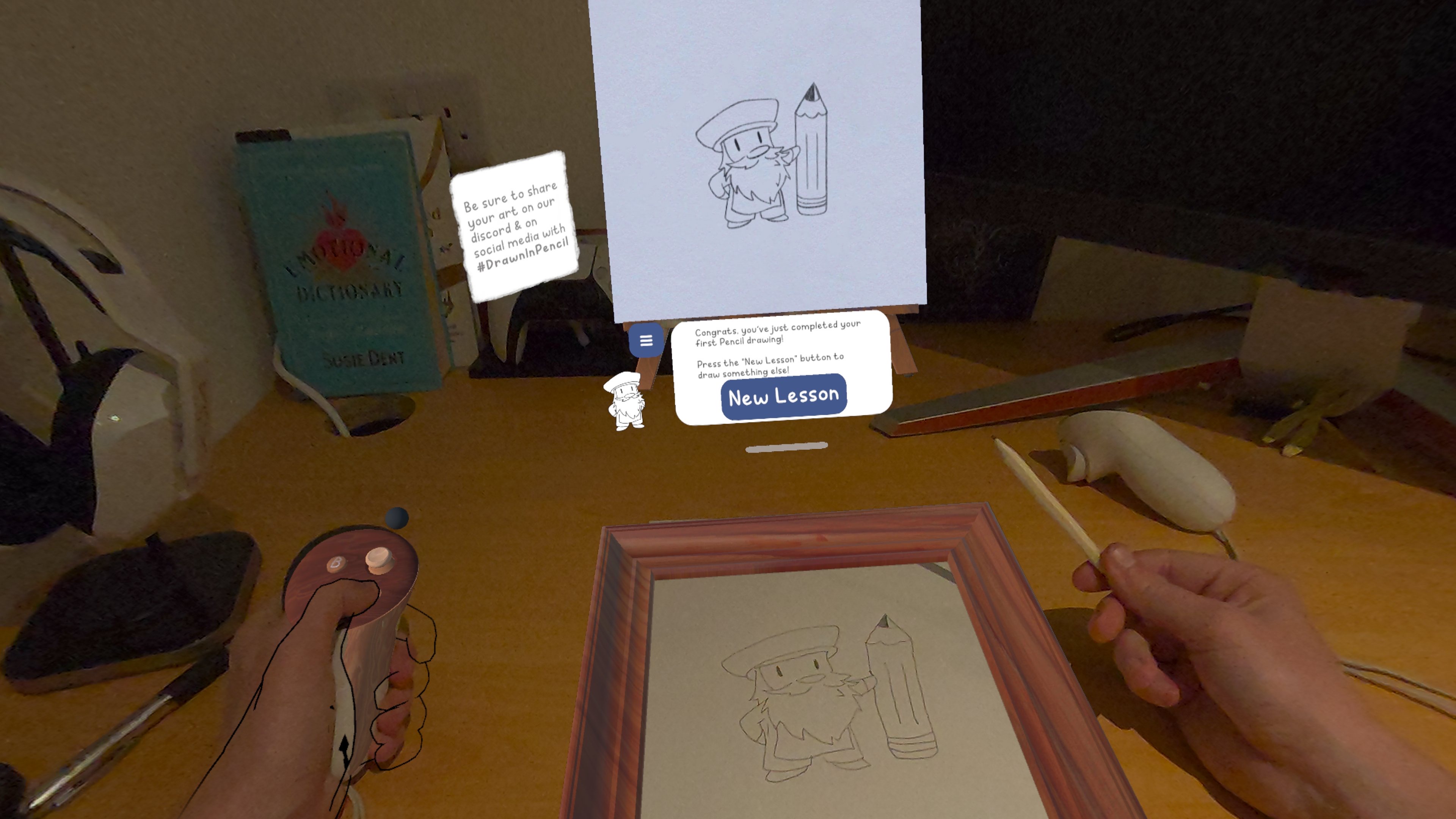 Meta Quest 3 Paint VR برنامه با قلم و نقاشی