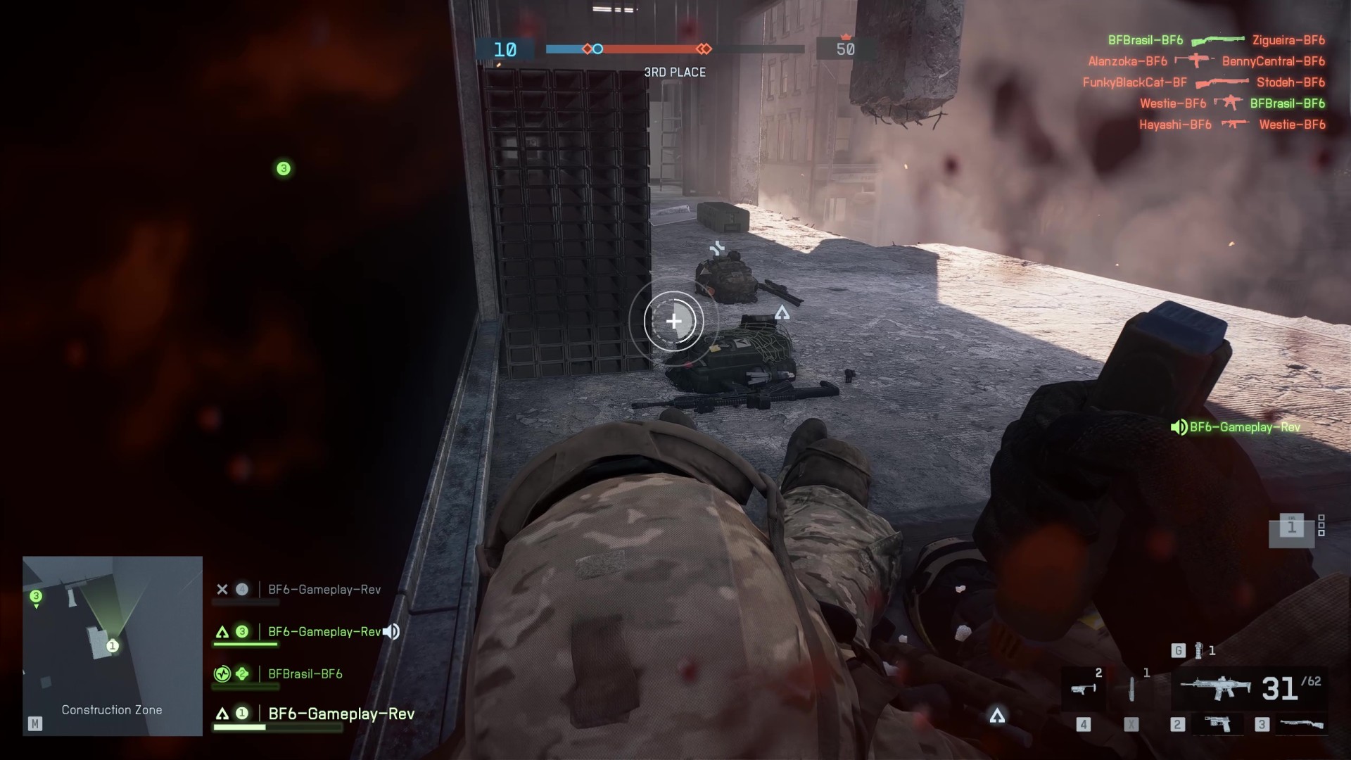 One player revives another in Battlefield 6