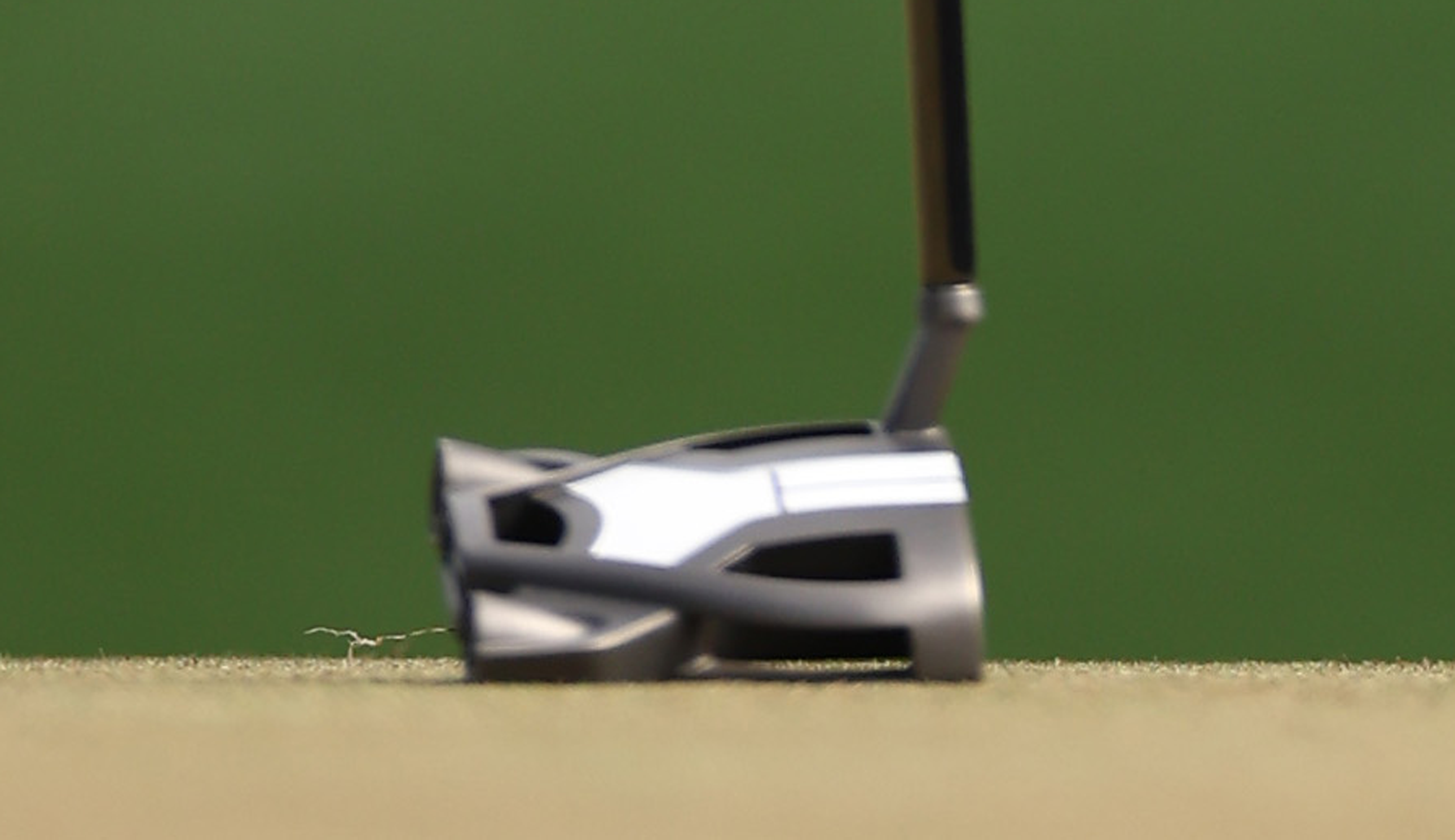 A close up of Michael Thorbjornsen's putter