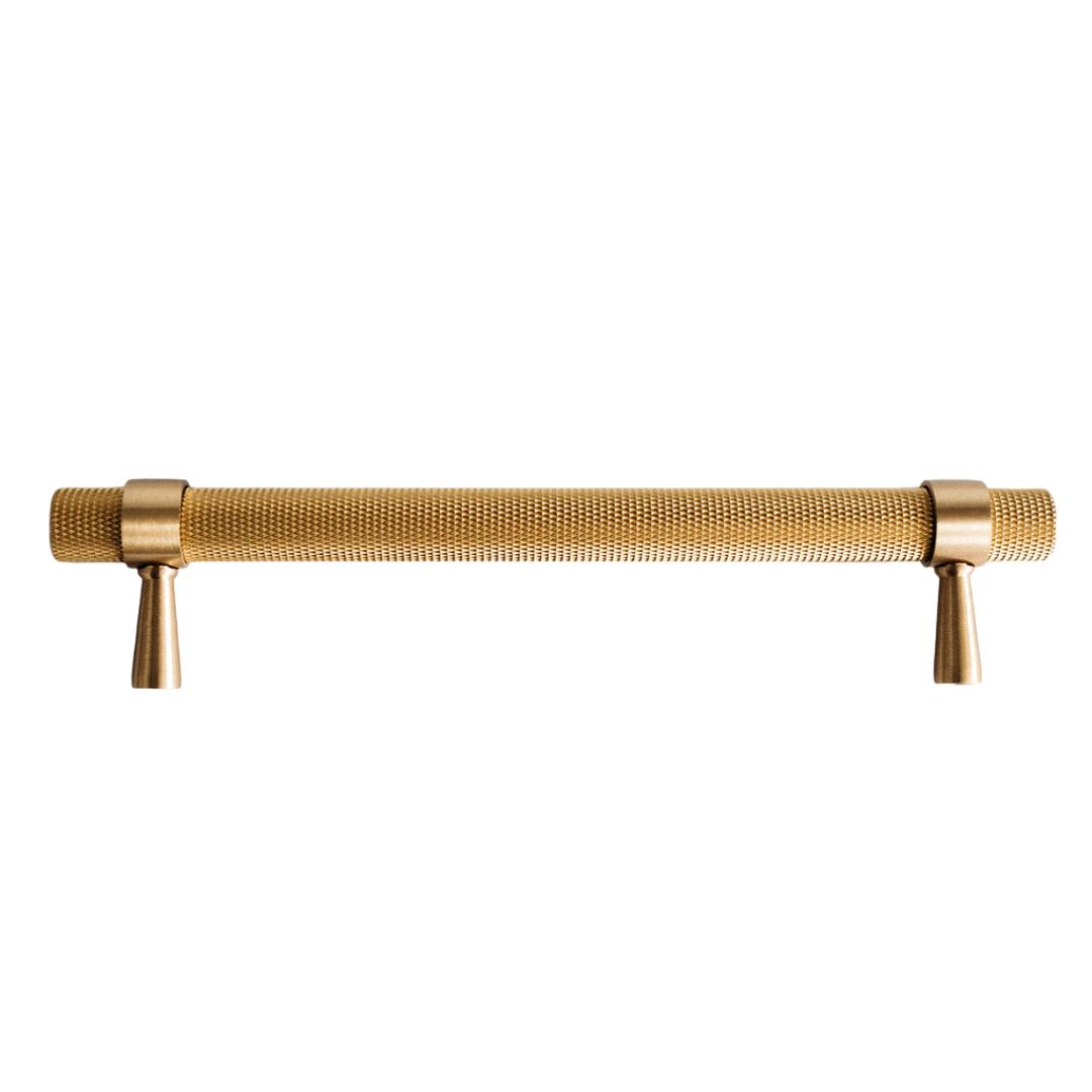 The Qualis Collection, Imperium Solid Brass Knurled Brass 160mm Pull Bar